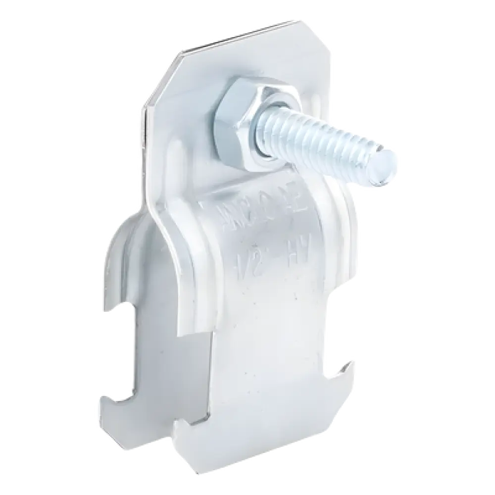 Abrazadera Unicanal / 1/2" (13 mm) / Calibre 18 / Conduit Pared Gruesa y PVC Rígido / Instalaciones Comerciales