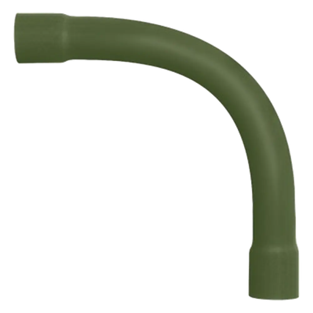 Curva Conduit PVC / 1/2" (13 mm) / Tipo Ligero / Celda 12454 / Autoextinguible / Bajo Concreto