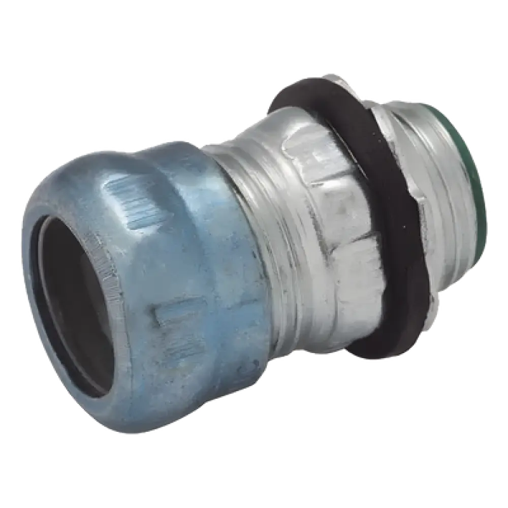 Conector de Compresión / Acero Galvanizado / 1 1/2 in / Impermeable / Pared Delgada