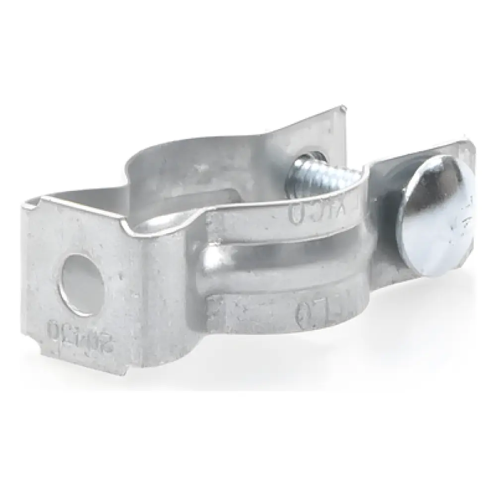 Clip para Tubo Conduit / 13 mm (1/2") / Acero Pregalvanizado / Tornillo 6.4 mm (1/4") / Separación de Superficies