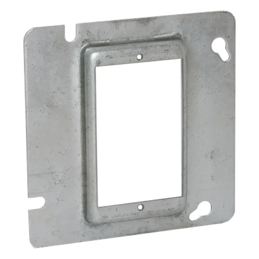 Sobretapa Cuadrada / Acero Galvanizado / 4.688 x 4.688 x 0.5 in / Capacidad 3.5 in³ / UL Listed