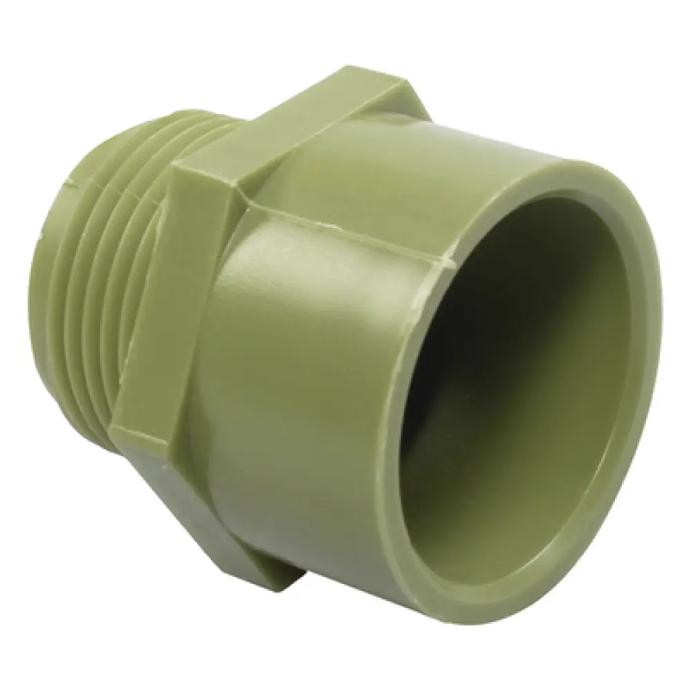 Conector para Tubería Conduit Pesado / 1 1/4" (32 mm) / PVC Autoextinguible / Norma NMX-E-012 / Aplicaciones Hospitalarias e Industriales