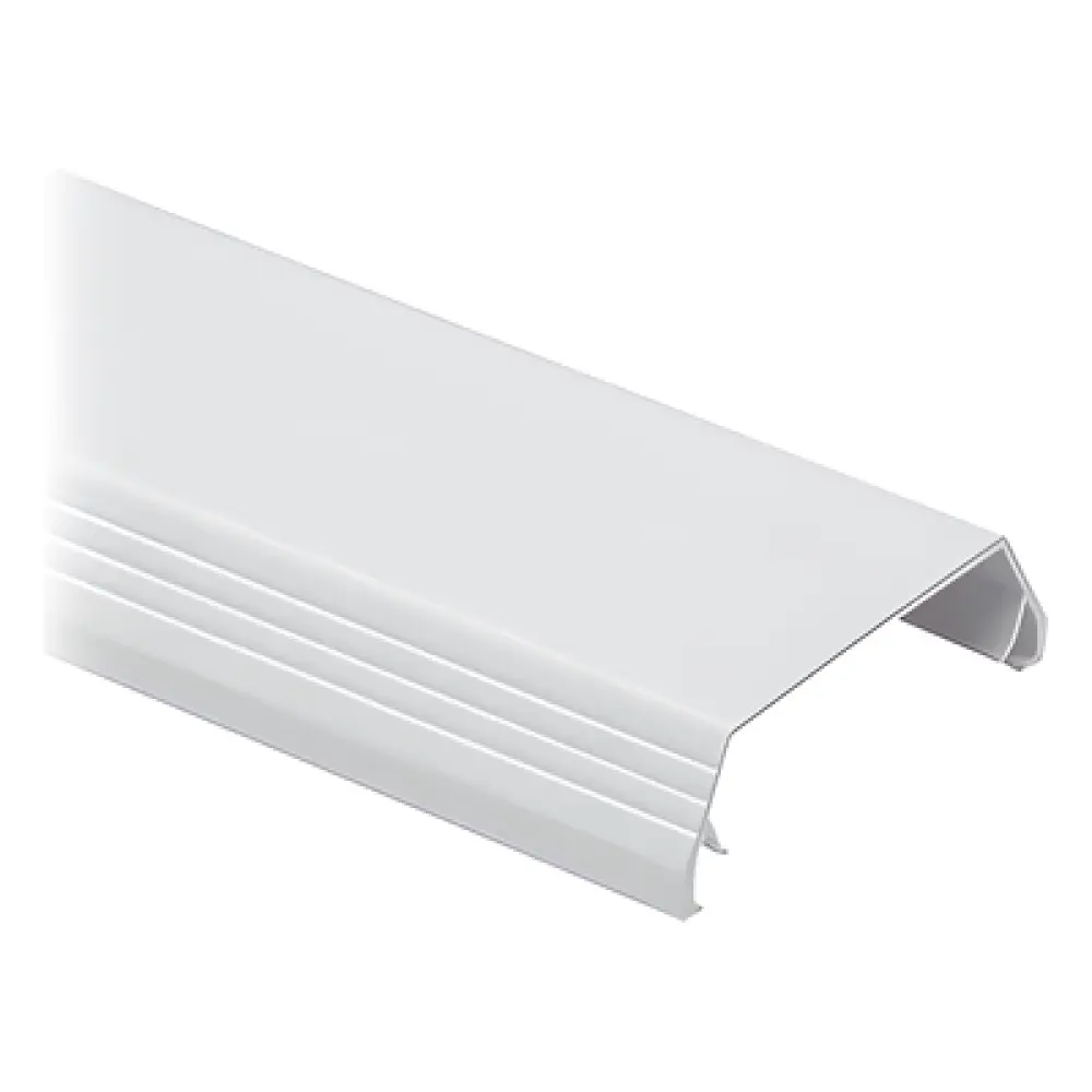 Tapa para Canaleta T-45 / PVC Rígido / Bisagra Doble Acceso / 60.3 x 19.1 x 2400 mm / UL94-V0 / Blanco Mate