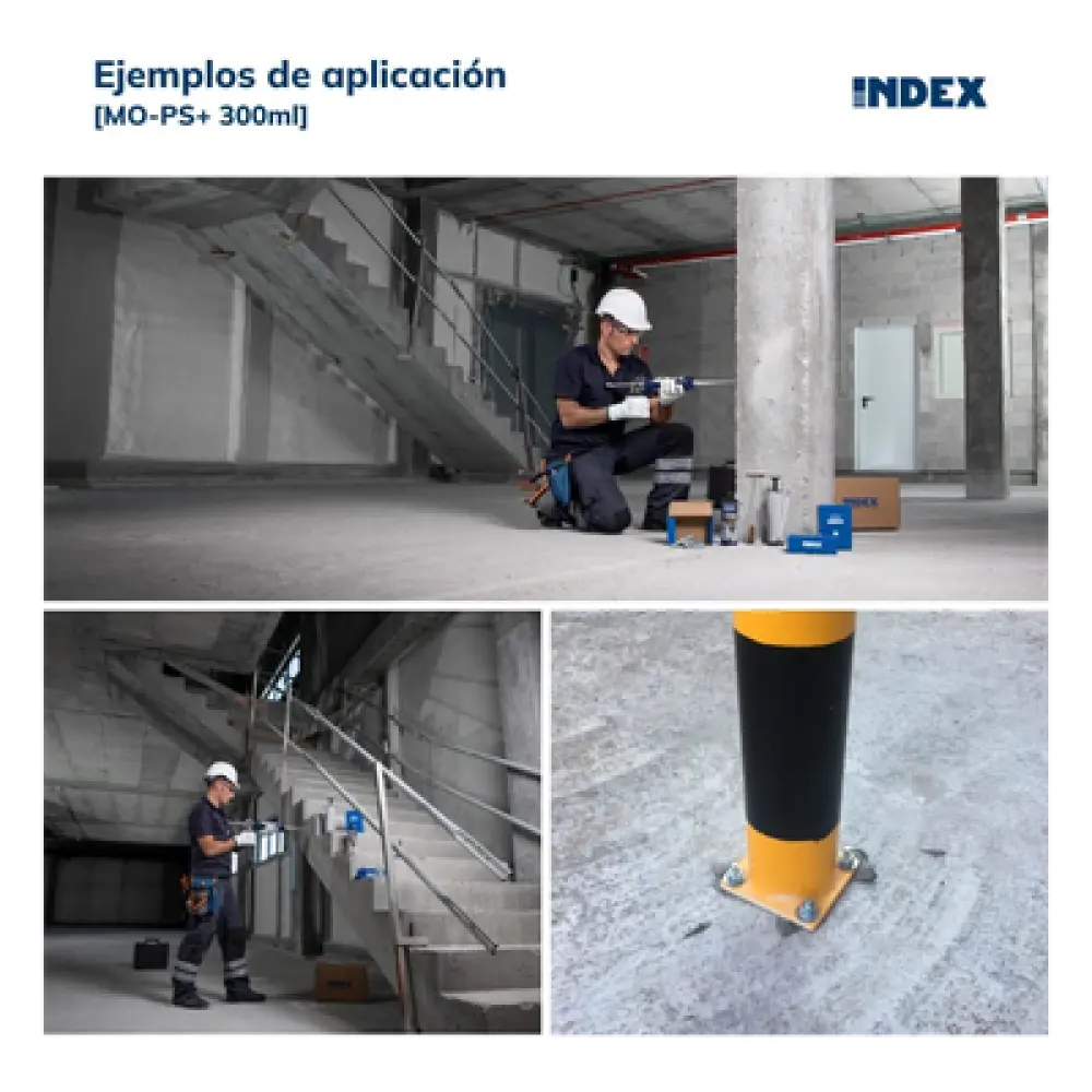 Resina de Poliéster sin Estireno / 300 ml / Cargas Medias-Altas / Hormigón No Fisurado y Mampostería / M8-M24 / -40°C a +80°C / Interior y Exterior