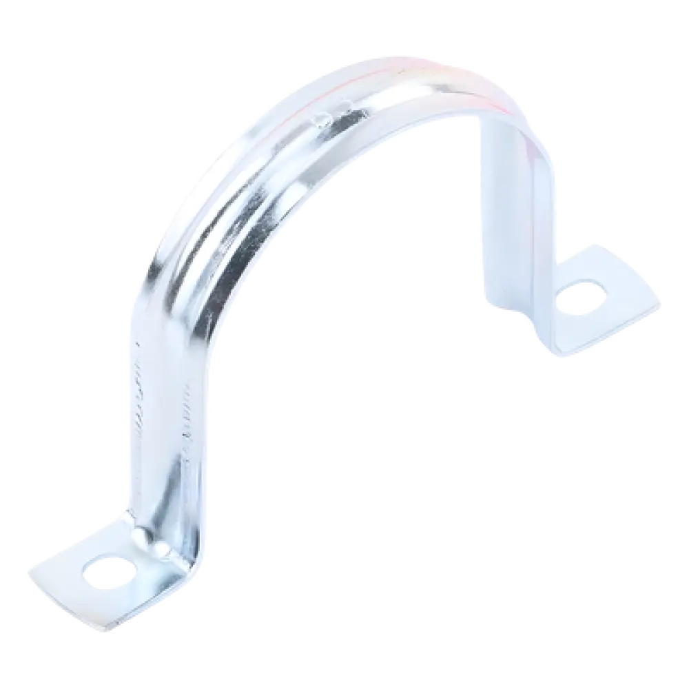 Abrazadera Omega / Conduit 2" (63 mm) / Acero 0.9-1.2 mm / Carga 30 kg / Acabado Cincado 5 micras