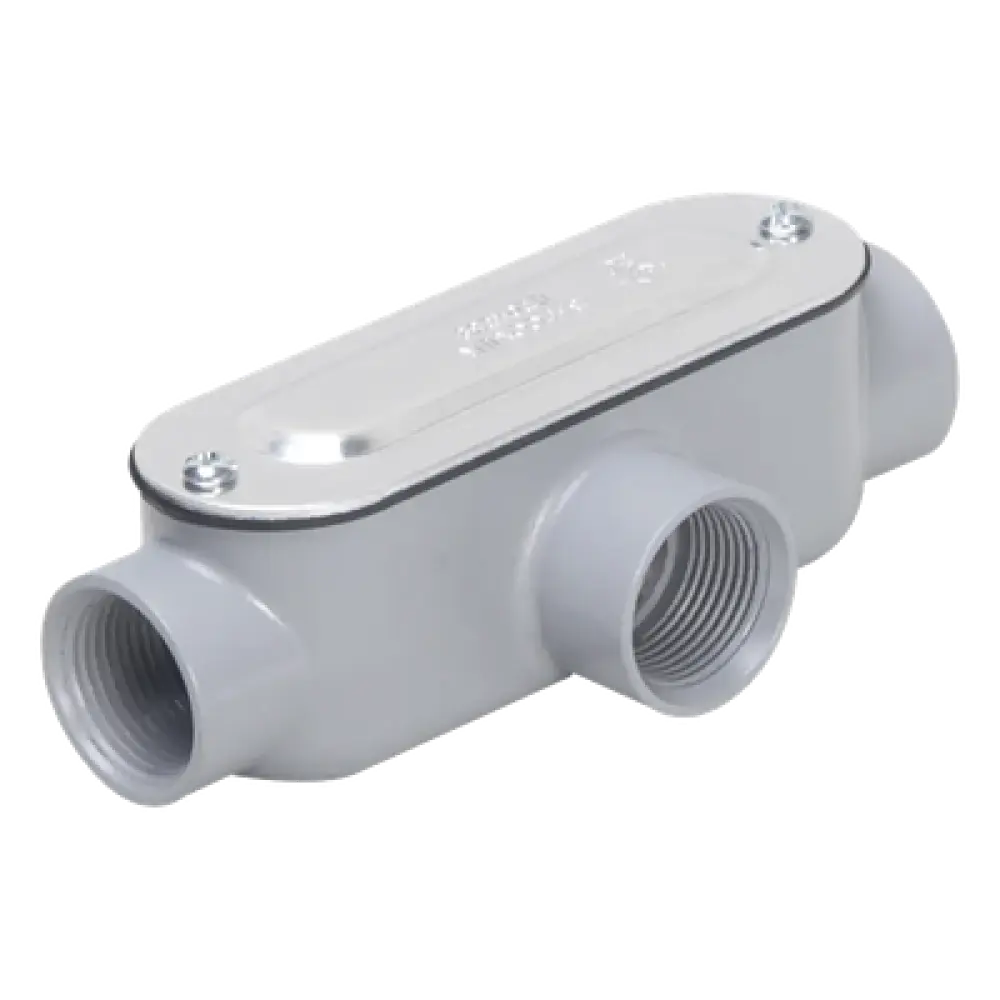 Caja Registro Tipo T / 1/2 in (12.7 mm) / Aluminio / NEMA 3R / UL / 4.3 in³ / Rígido e IMC