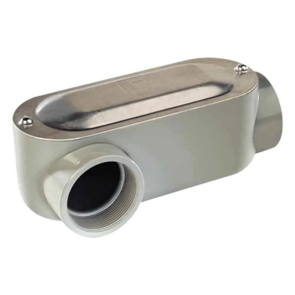 Caja de Registro Ovalada / Roscada NPT 1/2" (12.7 mm) / Aluminio Diecast / Hermética / UL y CSA