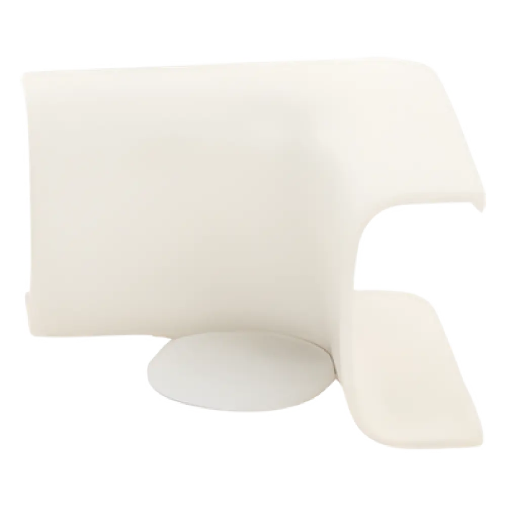Esquinero interior / Canaleta LD5 / ABS / Blanco mate / UL94V-0 FT4 / 90° / 0°C a 50°C
