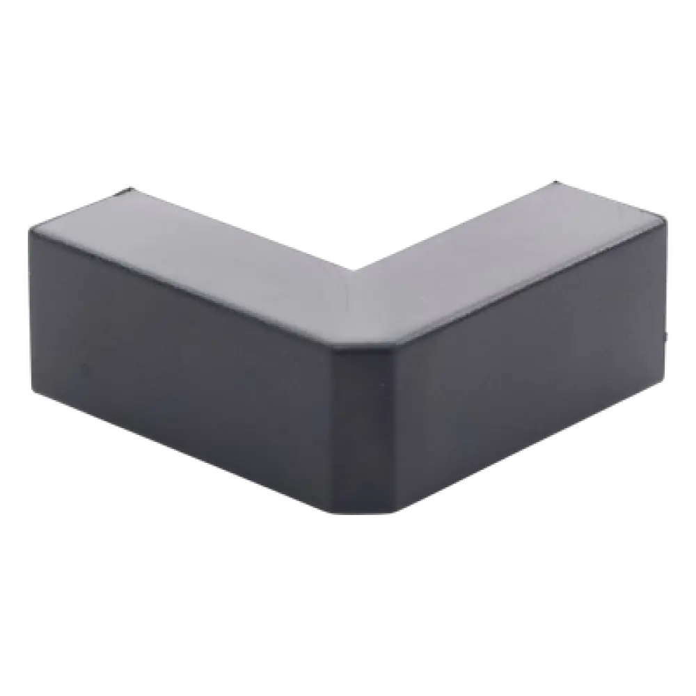 Esquinero Exterior / PVC Autoxtinguible / Negro / Para Canaleta TMK-1720-N-CC