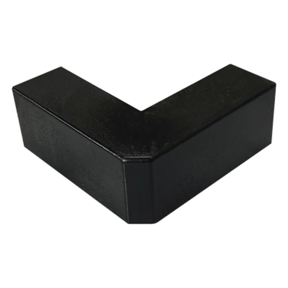 Esquinero Exterior / PVC Autoxtinguible / Negro / Para Canaleta TMK-1720-N-CC