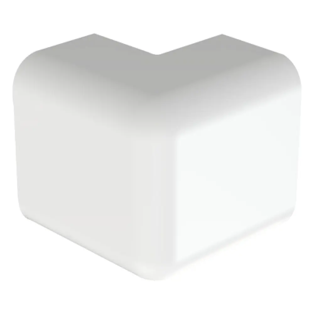 Esquinero exterior / ABS / UL94V-0 / FT4 / 90° / 0 a 50°C / Blanco