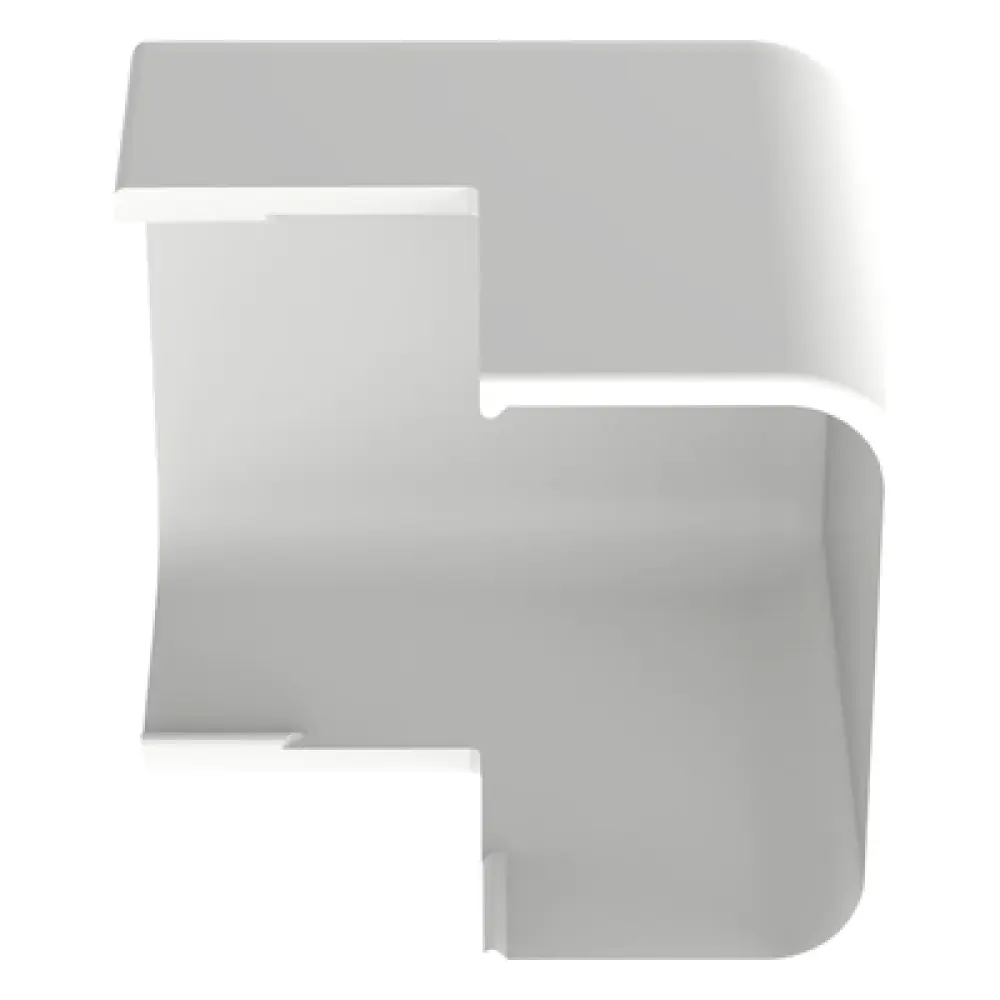 Esquinero exterior / ABS / UL94V-0 / FT4 / 90° / 0 a 50°C / Blanco