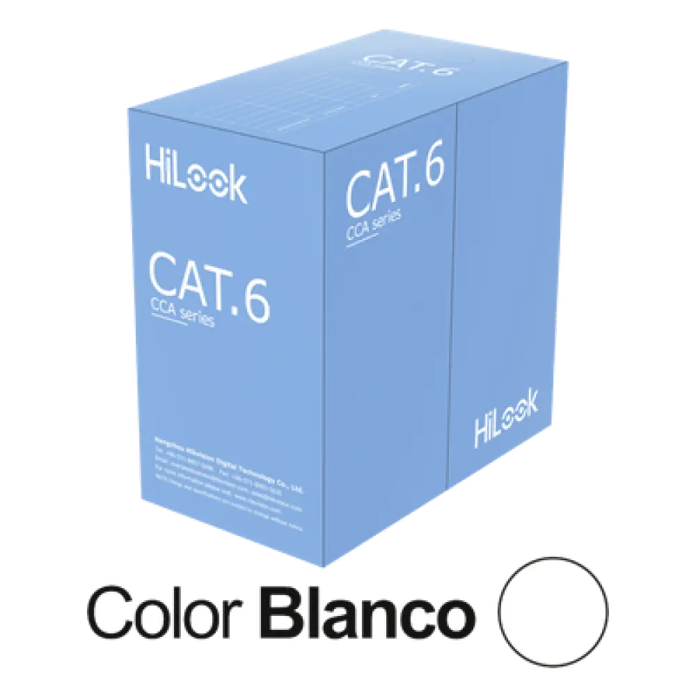 Cable de Red UTP Cat6 / 23 AWG / CCA / 305 m (1000 ft) / CPR Fca / -20°C a 70°C / Interior