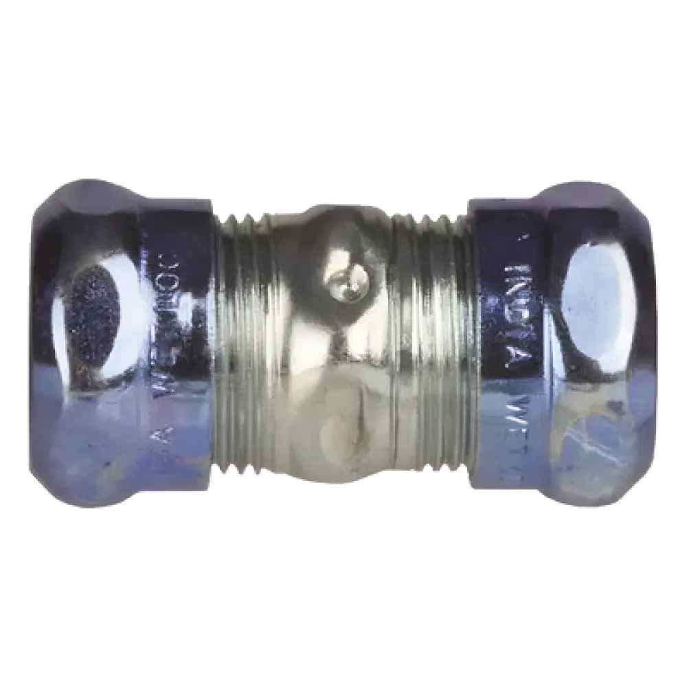 Conector de Compresión Hermético / Acero Galvanizado / Pared Delgada 1 1/2 in / Locaciones Húmedas / 2.31 in (58.67 mm) Alto