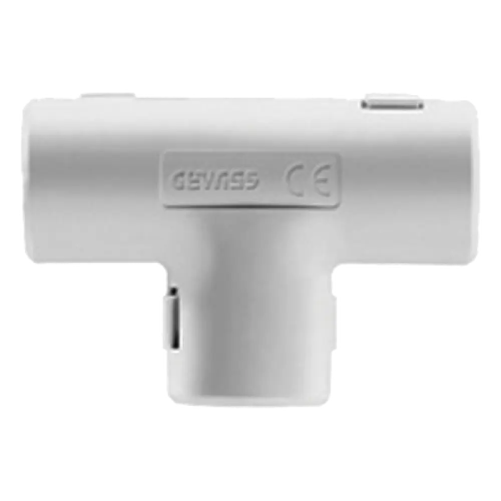 Unión en T para Tubería Rígida / PVC Auto-extinguible / 20 mm / Libre de Halógenos / Instalaciones Eléctricas