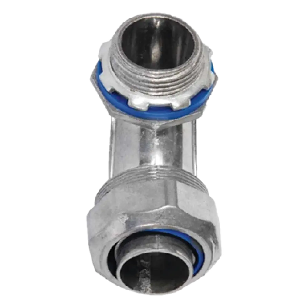 Conector Curvo para Tubo Liquidtight / 1/2" (13 mm) / Acabado Bruñido Brillante / NEMA FB-1 / UL 514B