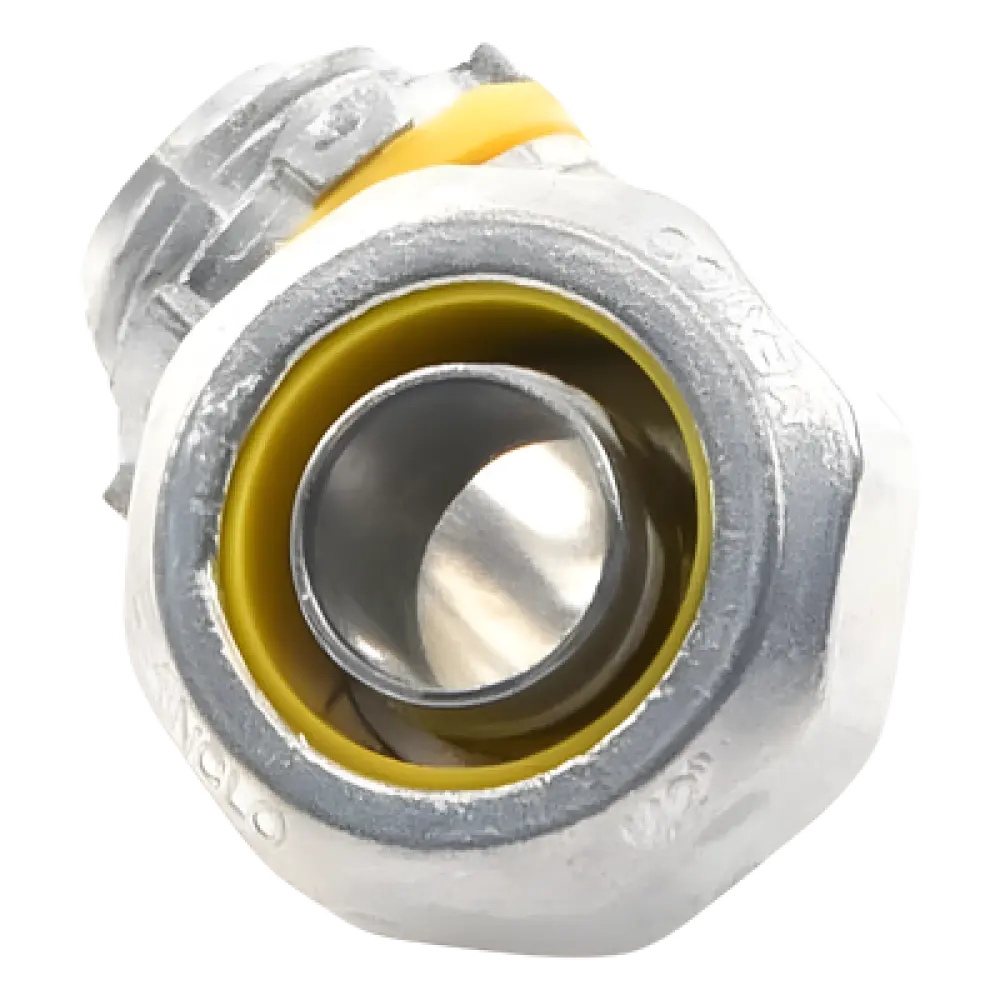 Conector Curvo para Tubo Liquidtight / 1/2" (13 mm) / Acabado Bruñido Brillante / NEMA FB-1 / UL 514B