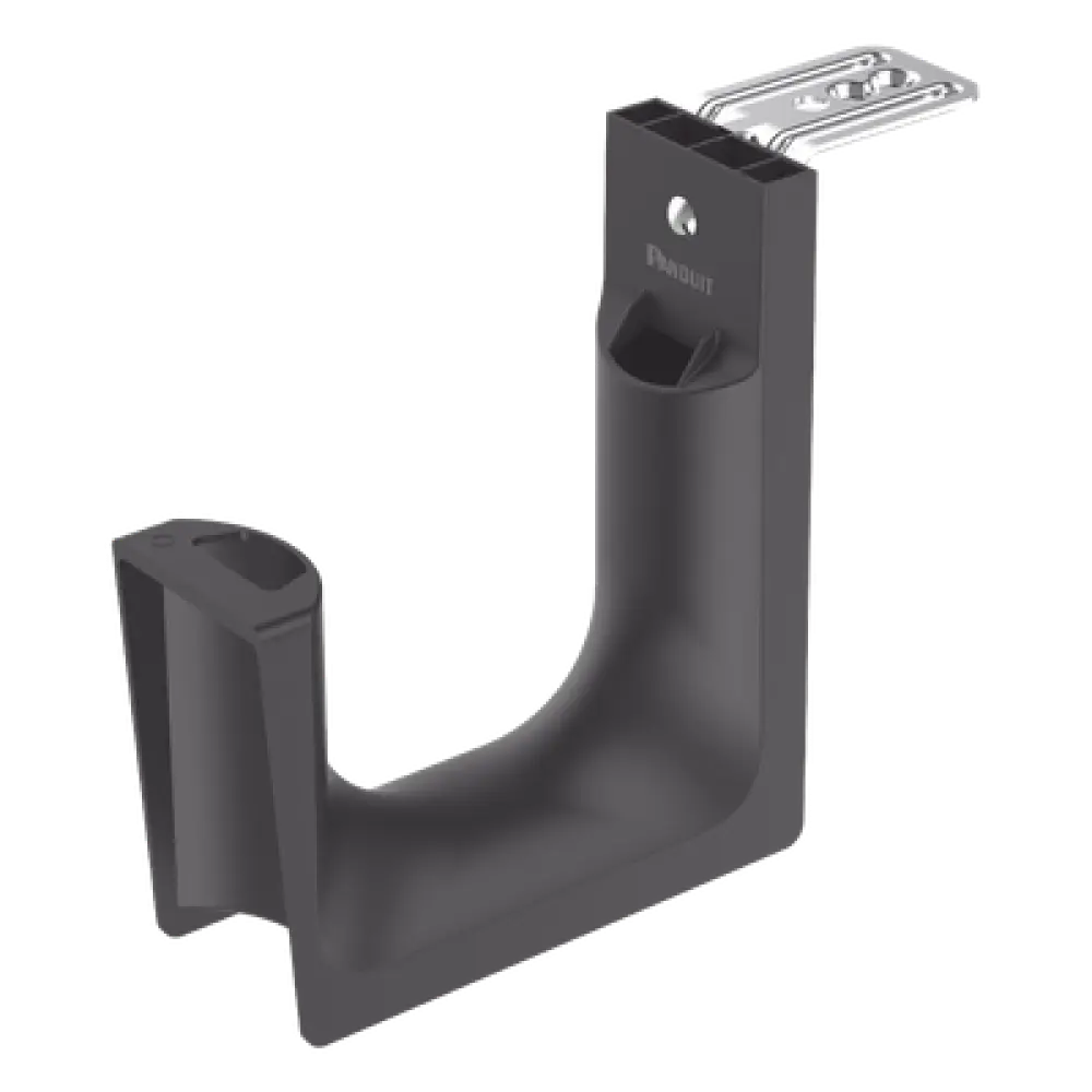 Sujetador tipo J-Hook / Soporte techo / 180 cables Cat6 / Nylon 6.6 / Carga 45.4 kg / 10 piezas