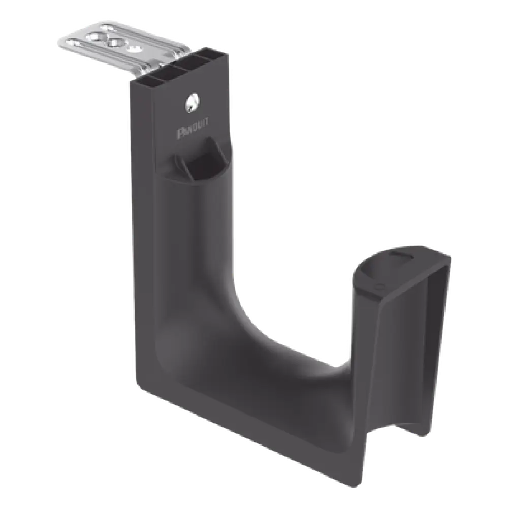 Sujetador tipo J-Hook / Soporte techo / 180 cables Cat6 / Nylon 6.6 / Carga 45.4 kg / 10 piezas