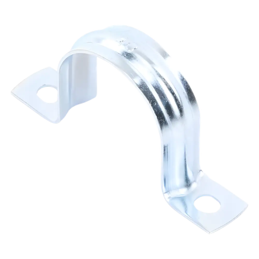 Abrazadera Omega / Conduit 1 1/4" (32 mm) / Acero 0.9-1.2 mm / Carga 30 kg / Cincado 5 micras