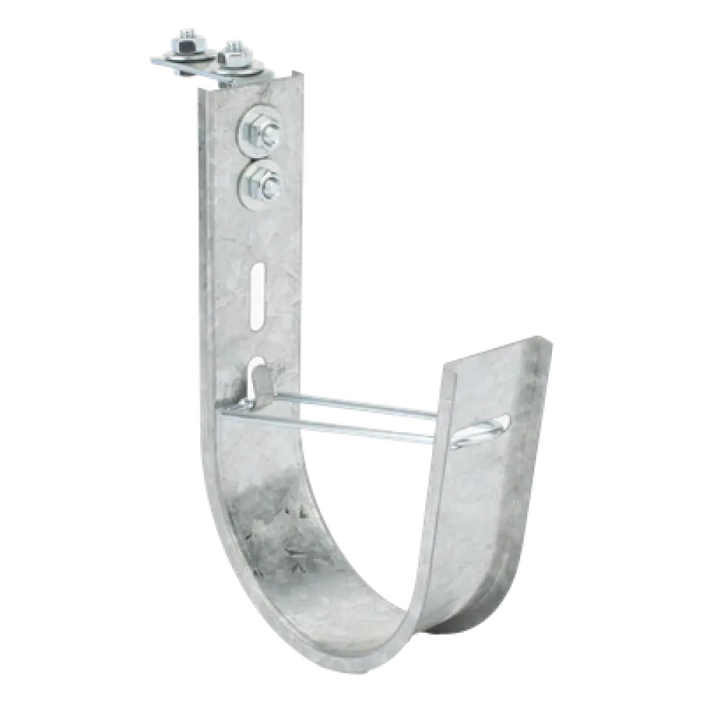 Gancho J-Hook para Cableado Estructurado / Capacidad 115 Cables Cat6 / Acero al Carbón / Fijación con Tornillería Incluida / Interior