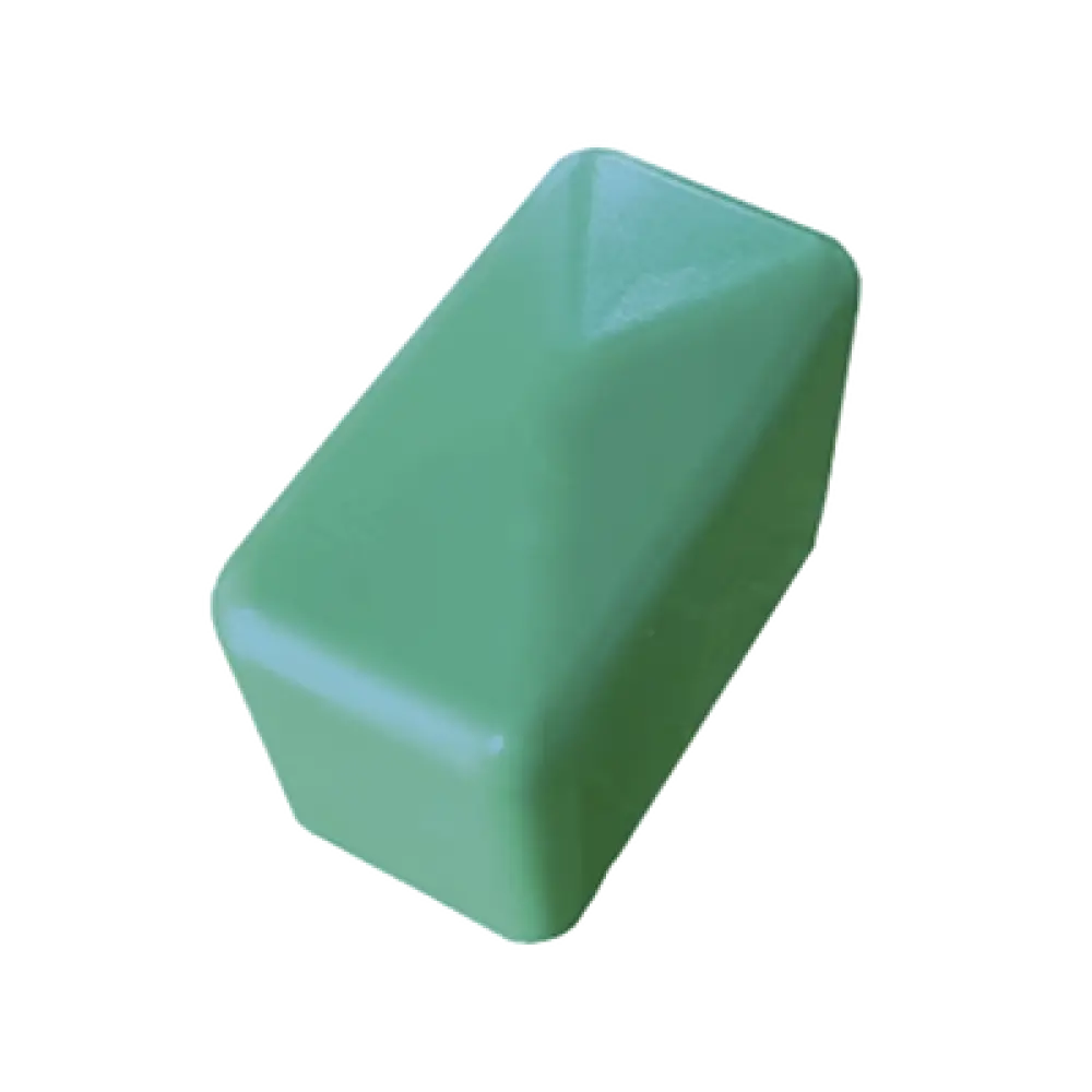 Remate Cuadrado / Unicanal 4x2 / Material No Metálico / Color Verde Oscuro