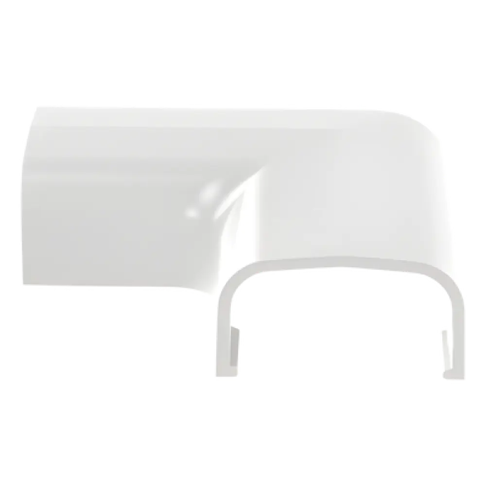 Conexión en Ángulo Recto / 90° para Canaleta LD5 / ABS Blanco / Adhesivo Sin Herramientas / UL94V-0 FT4