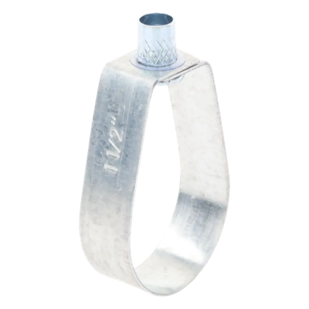 Abrazadera Tipo Pera / 1 1/2" (50 mm) / Carga 236 kg / Tuerca 3/8" / Monobloque Sin Tornillos / Cincado Electrolítico 5 micras