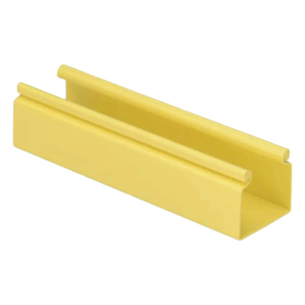 Canaleta para Cableado / 2x2 Pulgadas / 1.8 m (6 ft) / PVC Rígido 94V-0 / QuikLock / Sin Tapa / Amarillo