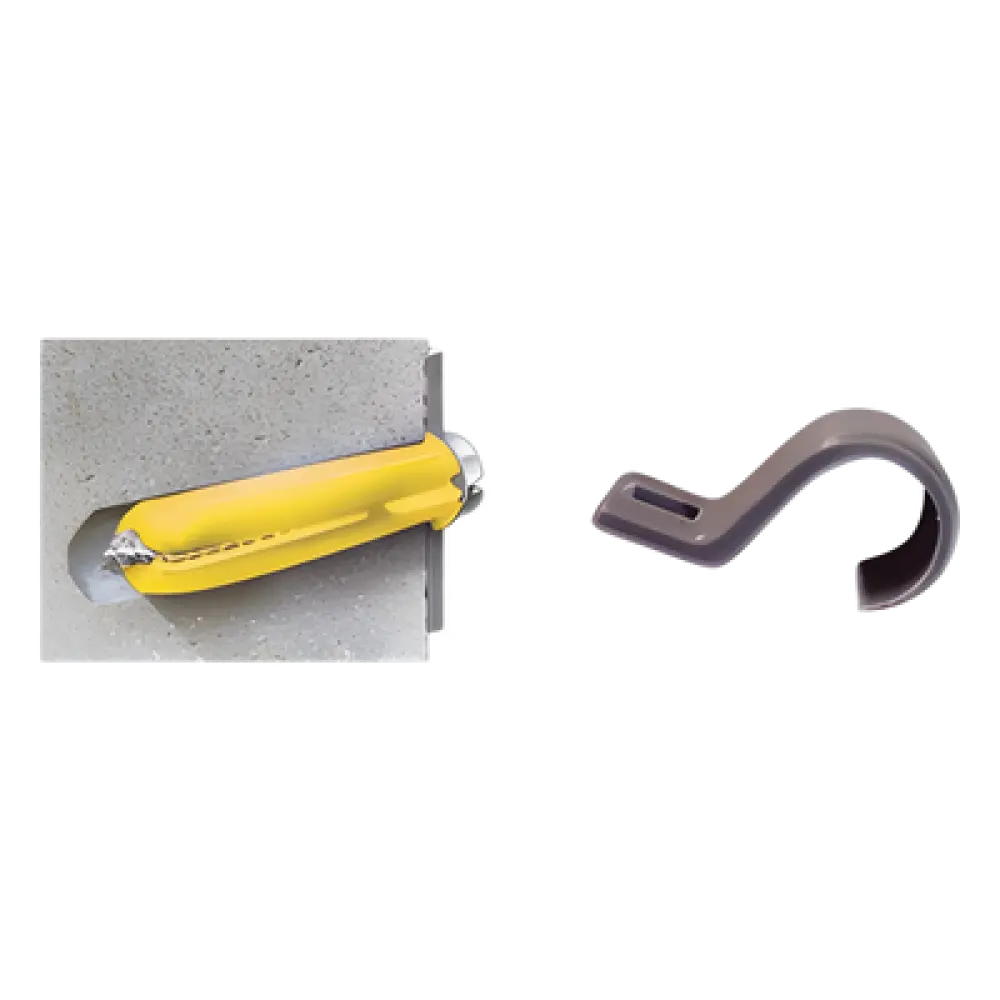 Kit de Fijación / 20 Grapas + 20 Taquetes + 20 Tornillos / Polietileno Flexible / -10°C a +120°C / Interior y Exterior
