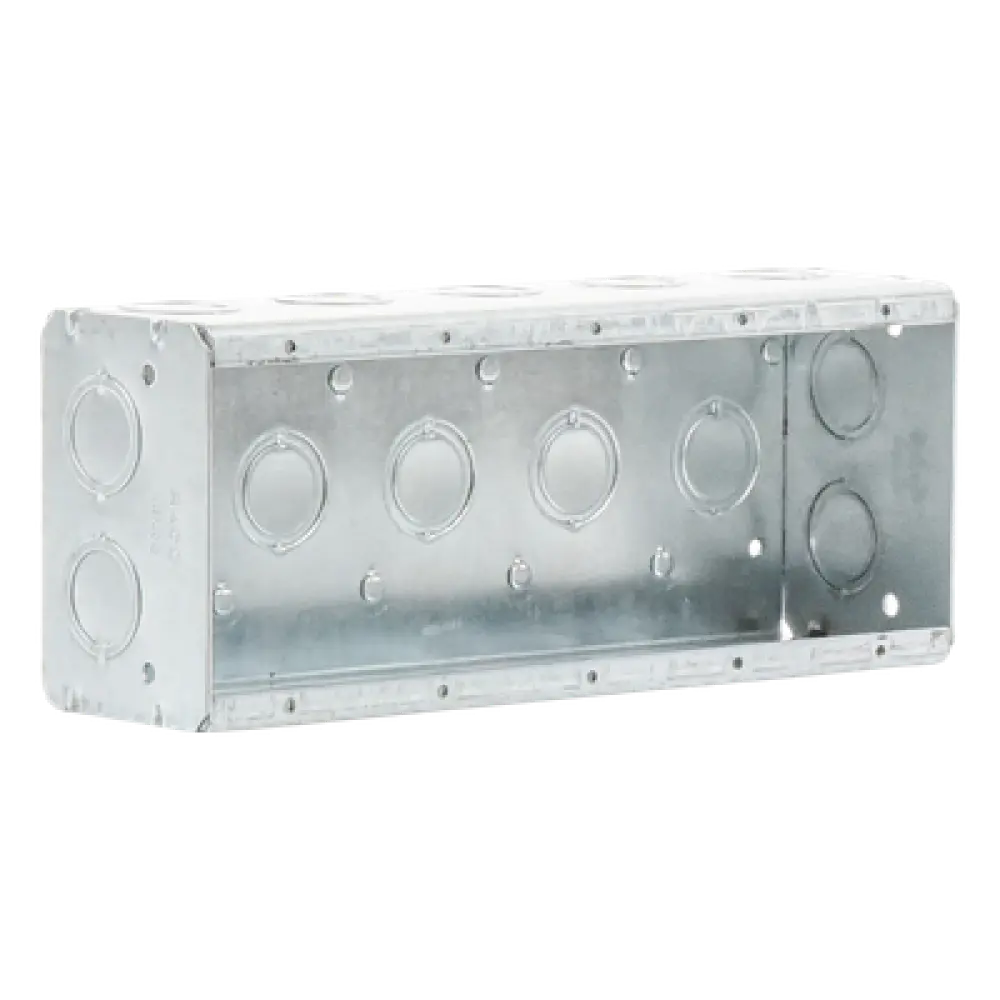 Caja Multigang / 5 Gang / Profundidad 2.5 in / 19 Entradas 1/2"-3/4" / Capacidad 79.5 cu. in / Acero Galvanizado