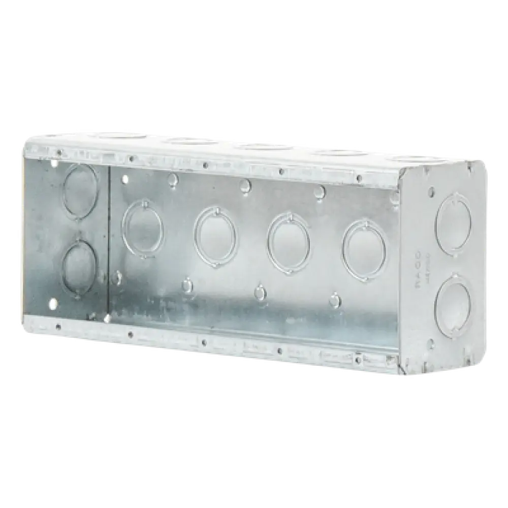 Caja Multigang / 5 Gang / Profundidad 2.5 in / 19 Entradas 1/2"-3/4" / Capacidad 79.5 cu. in / Acero Galvanizado
