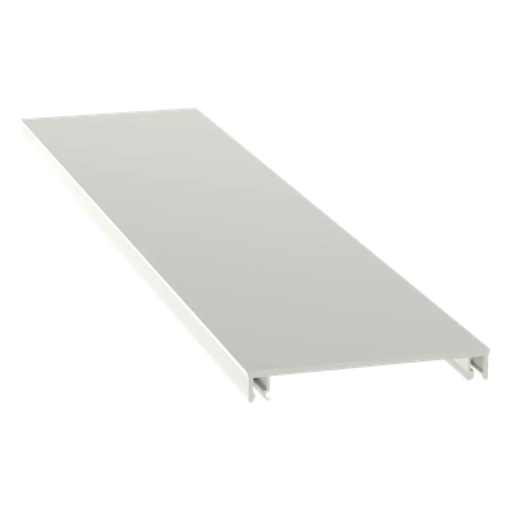 Cubierta para Canaleta / 70.1 x 9.1 x 2400 mm / PVC Rígido / UL94V-0 / Blanco Mate / NEMA T-70