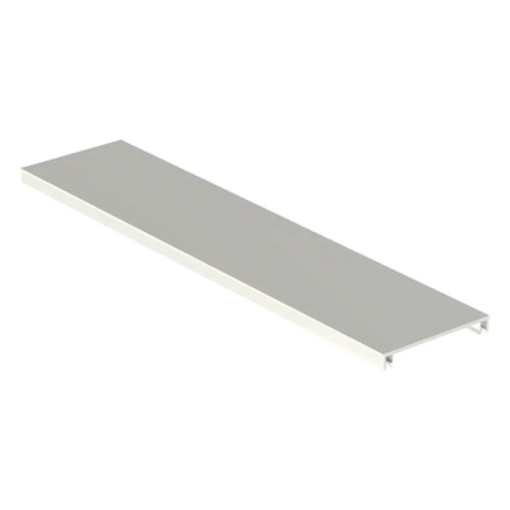 Cubierta para Canaleta / 70.1 x 9.1 x 2400 mm / PVC Rígido / UL94V-0 / Blanco Mate / NEMA T-70
