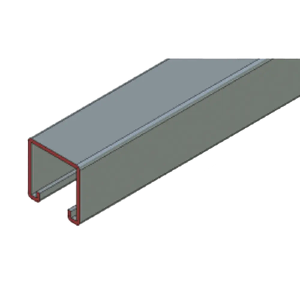 Cople para Unicanal / 4 Perforaciones / 4 x 4 cm / Acero Pregalvanizado / 1.57 x 1.57 pulg