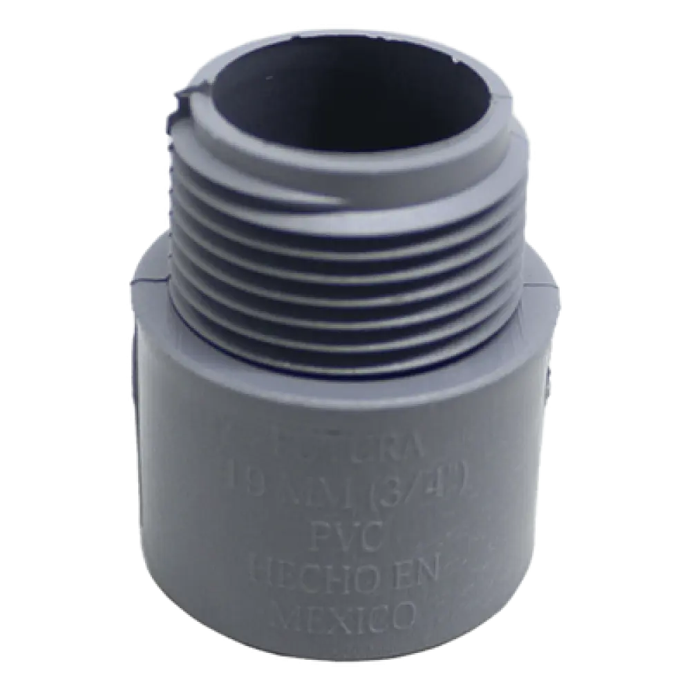 Conector Conduit Cédula 40 / PVC 1 1/2" / Unión Cementar con Sello Hermético / UL 651 / NMX-E-031 / Uso Subterráneo y en Concreto