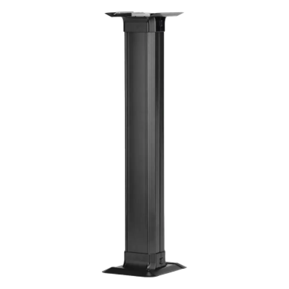 Accesorio de Conexión a Mesa / Canaleta de Piso 4 Vías / PVC Rígido / Carga 907 kg / Área 45.11 in² / ADA / Negro