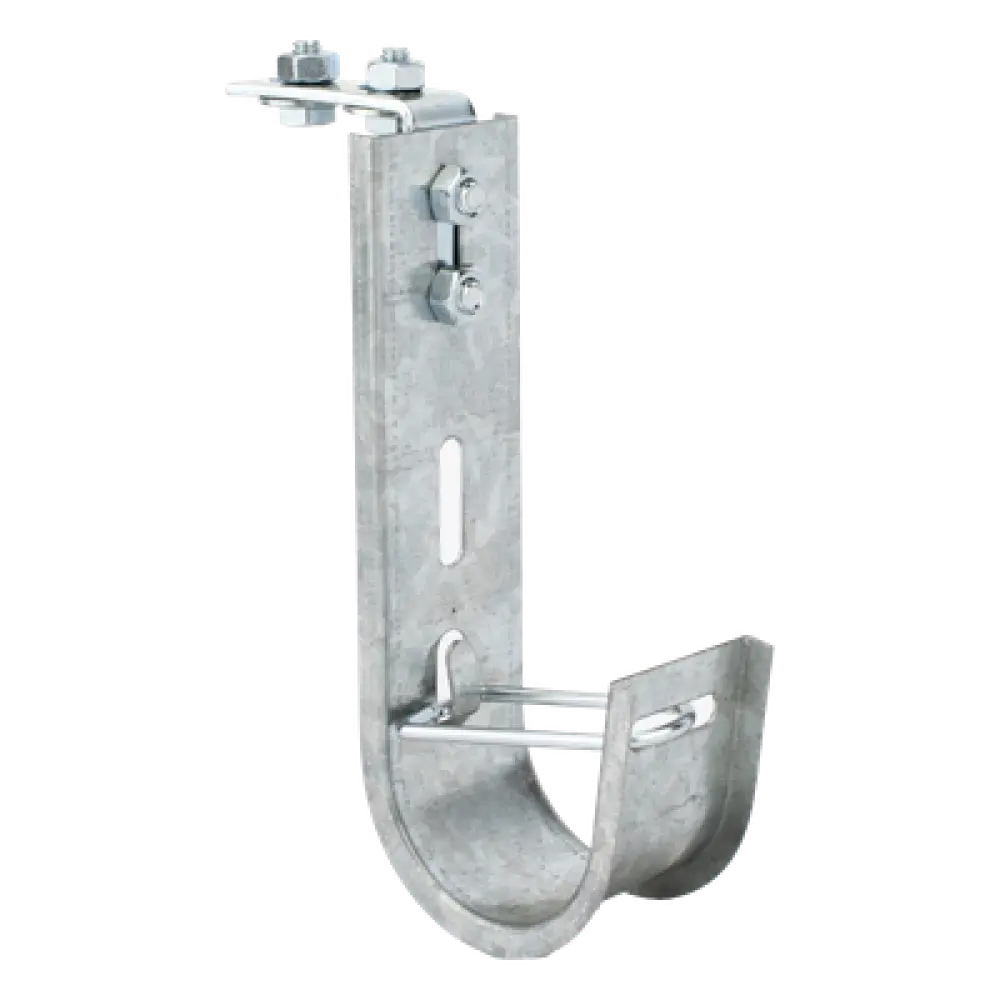 Soporte J-Hook para Cableado Estructurado / Capacidad 28 Cables Cat6 / Acero al Carbono / Instalación Interior