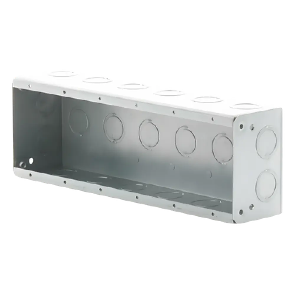 Caja Multigang de Acero / 6 Posiciones / Profundidad 2.5 in / 28 Entradas 1/2"-3/4" / Capacidad 95.3 cu. in / UL Listed