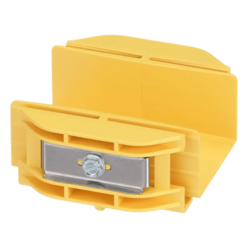 Acoplador para Canaleta / 2 x 2 pulgadas (50.8 x 50.8 mm) / Sin Herramientas / ABS Resistente / 41.6 mm de Altura / Color Amarillo