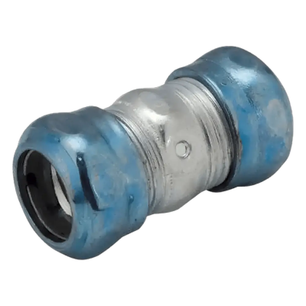 Conector de Compresión Hermético / Acero Galvanizado / Pared Delgada 1 1/4" / 1.89" x 3.307" (48 x 83.99 mm) / Ambientes Húmedos