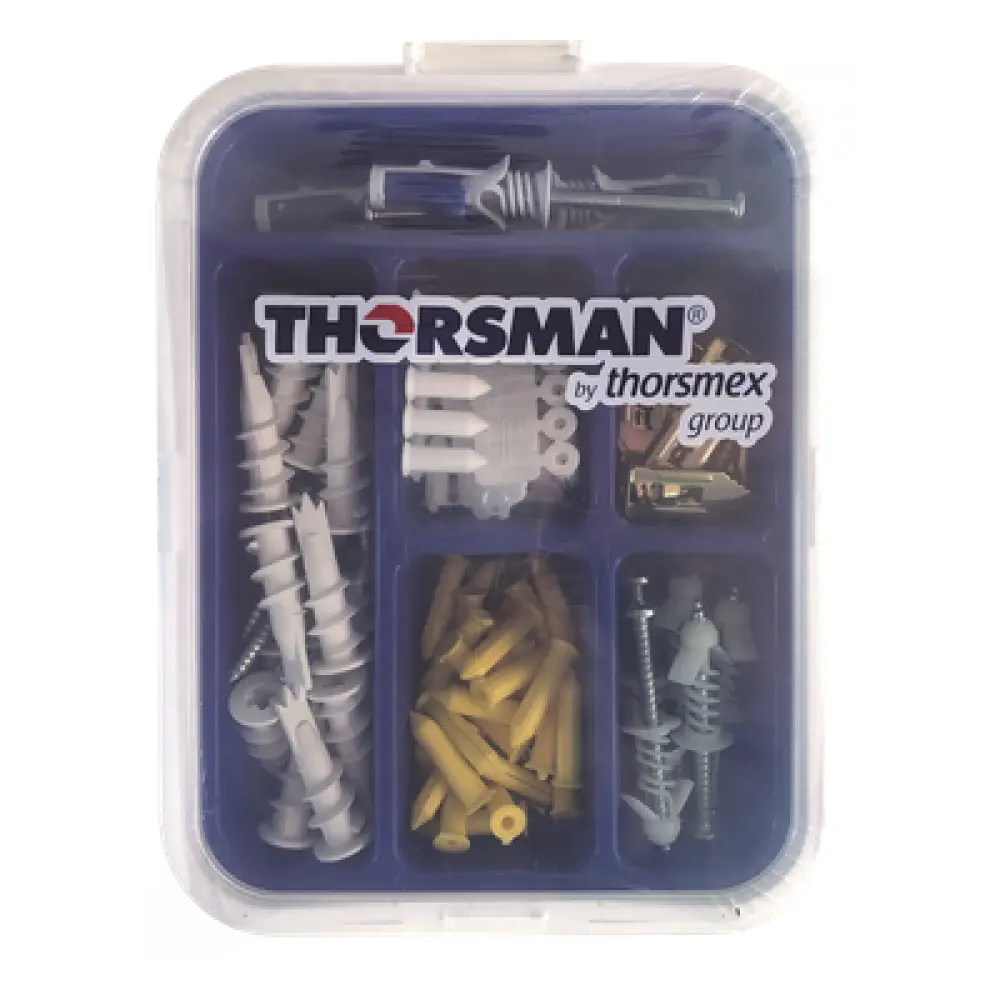 Kit de Fijación para Yeso y Tabique Hueco / 91 Piezas / Carga 5-30 kg (11.02-66.14 lb) / Temperatura -50°C a 80°C (-58°F a 176°F) / Interiores