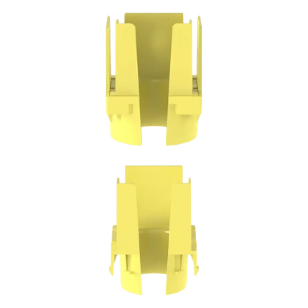 Tapa de Salida para Tubo Corrugado / 1.5 in (38 mm) / Para Canaleta 2x2 FiberRunner™ / ABS / Color Amarillo