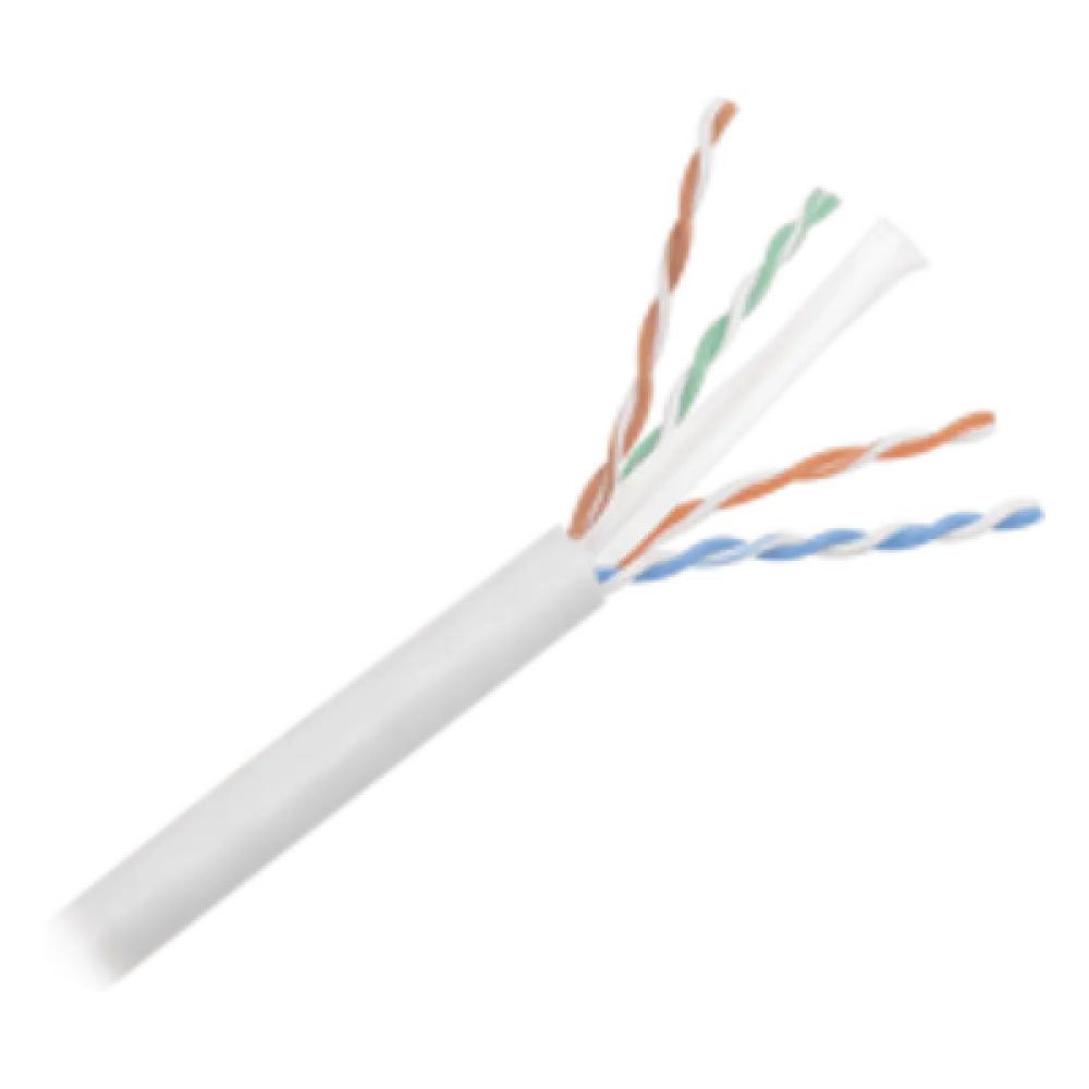 Bobina de Cable UTP / Cat 6 / 24 AWG / 305 m (1000 ft) / 4 Pares / PVC CM / Cobre Sólido