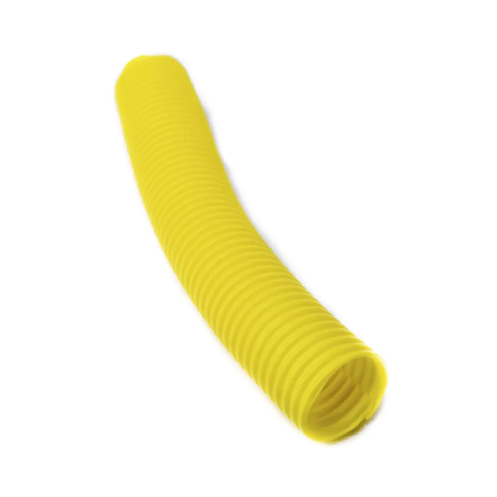 Tubo Corrugado Abierto / Polietileno / Diámetro Interno 39.1 mm / Longitud 152.4 m (500 ft) / Amarillo / UL 94 HB / RoHS
