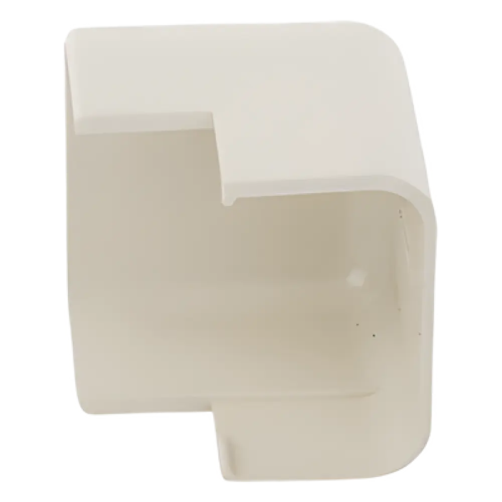 Esquinero exterior / Canaleta LD10 / ABS / Blanco Mate / UL94V-0 / FT4 / 0 a 50°C