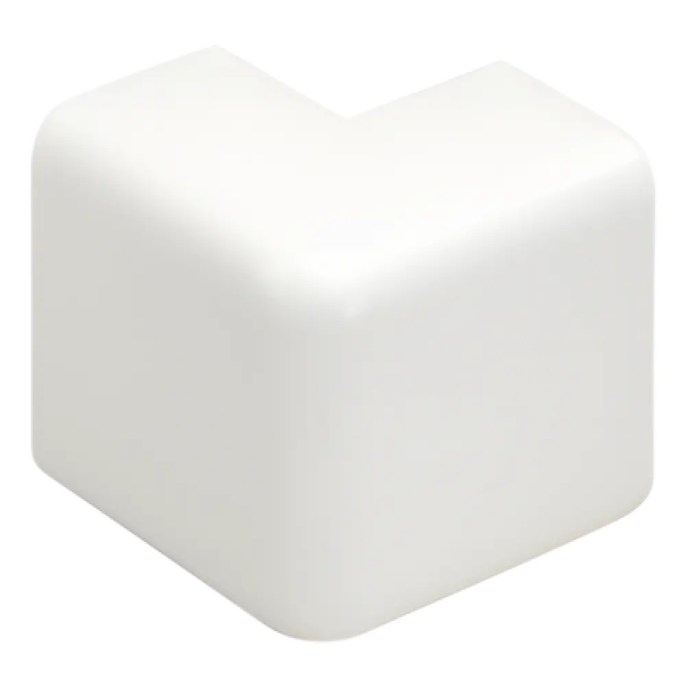 Esquinero exterior / Canaleta LD10 / ABS / Blanco Mate / UL94V-0 / FT4 / 0 a 50°C