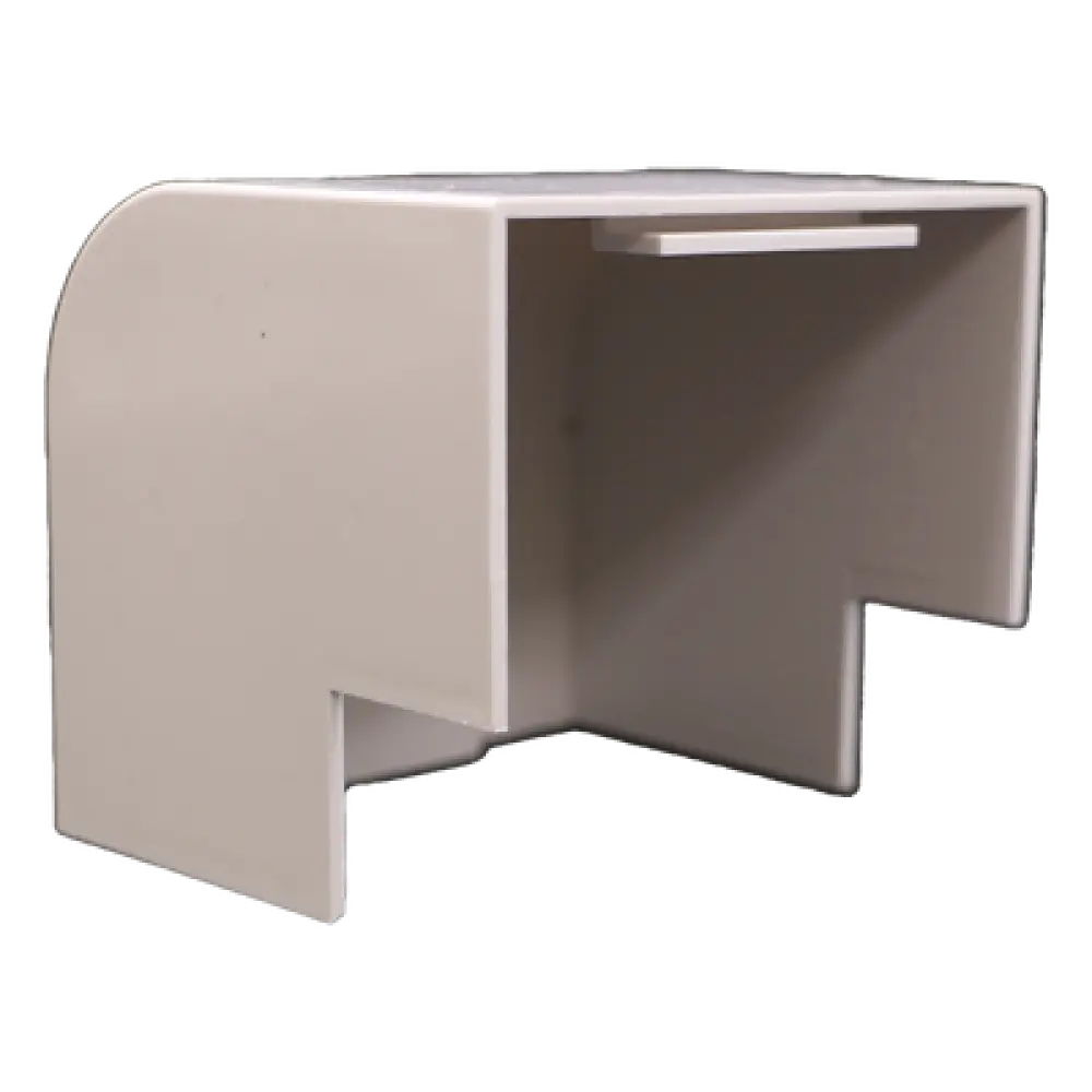 Esquinero Exterior / PVC Autoextinguible / Compatible Canaleta TMK-4577 / Resistente UV y Humedad / Color Blanco