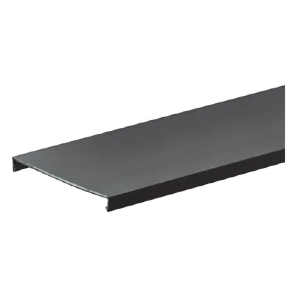 Tapa para Canaleta Ranurada / 3 in Ancho / 1828.8 mm Largo / 6 ft Largo / UL94 V-0 / PVC Sin Plomo / Negro