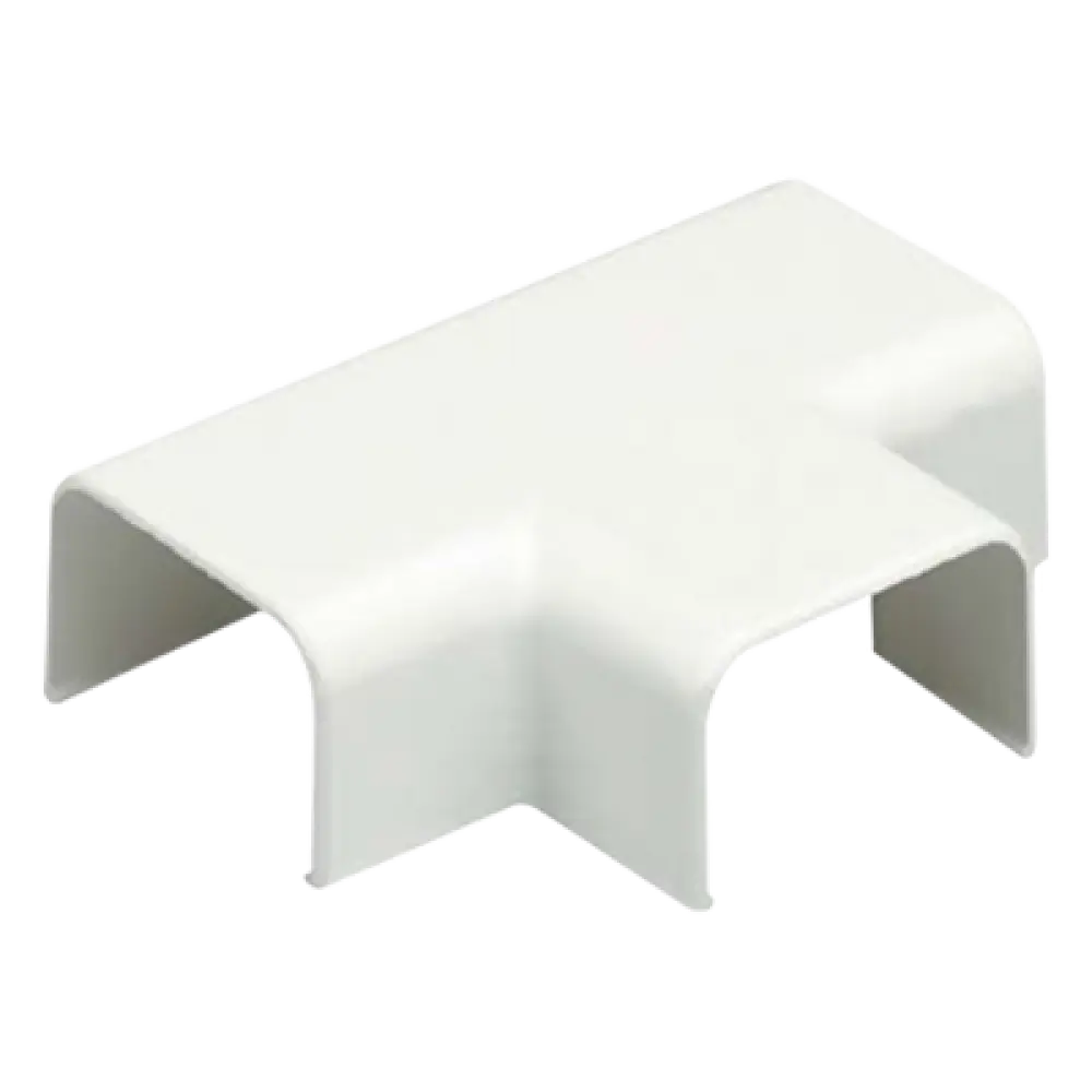 Accesorio en T para Canaleta / ABS Resistente a Impactos / UL94V-0 FT4 / 0 a 50°C / Blanco Mate